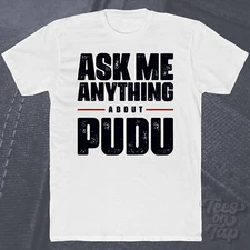 ASK ME ANYTHING ABOUT PUDU T-SHIRT deer mammals wildlife endangered species rare