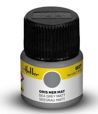 Heller Acryl Color 027 Seegrau matt, 12 ml Acryl Farben