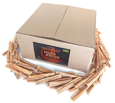 4,5 kg / ca. 350 Sticks Kienspan Fatwood natürlichster Bio Feueranzünder