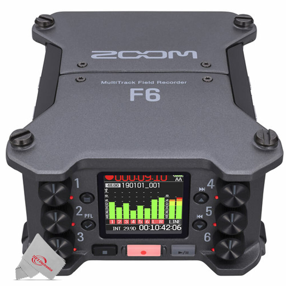 Zoom F6 6-Input / 14-Track Multi-Track Field Recorder 884354020804
