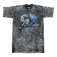 Vintage 90s Harley Davidson "Eagle  Wolf Proud  Fearless" Shirt Youth XL 14-16
