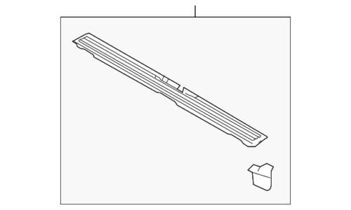 Placa de protección de puerta para Ford Expedition Navigator 2015-2017 (N/P FL1Z-7842624-AB)
