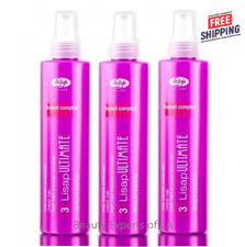 3 PACK Lisap Ultimate Hair Straightening Thermal Protection Fluid 250 / 8.45oz