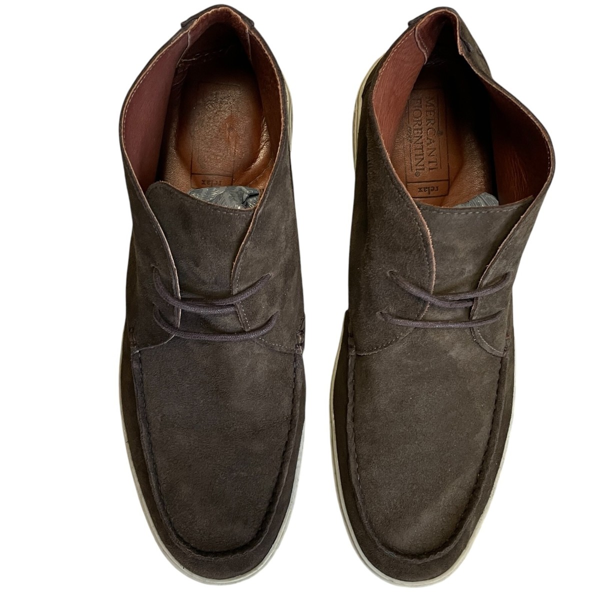 Mercanti Fiorentini RELAX Suede Leather High Top Oxford Shoe  display picture 2