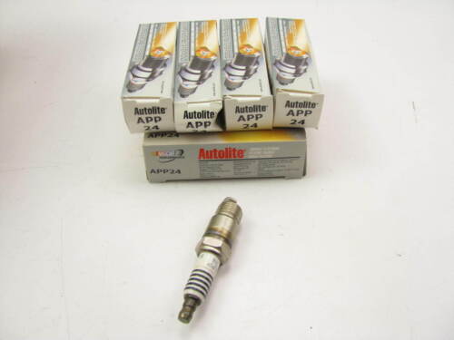 (4) Autolite APP24 Ignition Spark Plugs - Double Platinum - Photo 1 sur 3