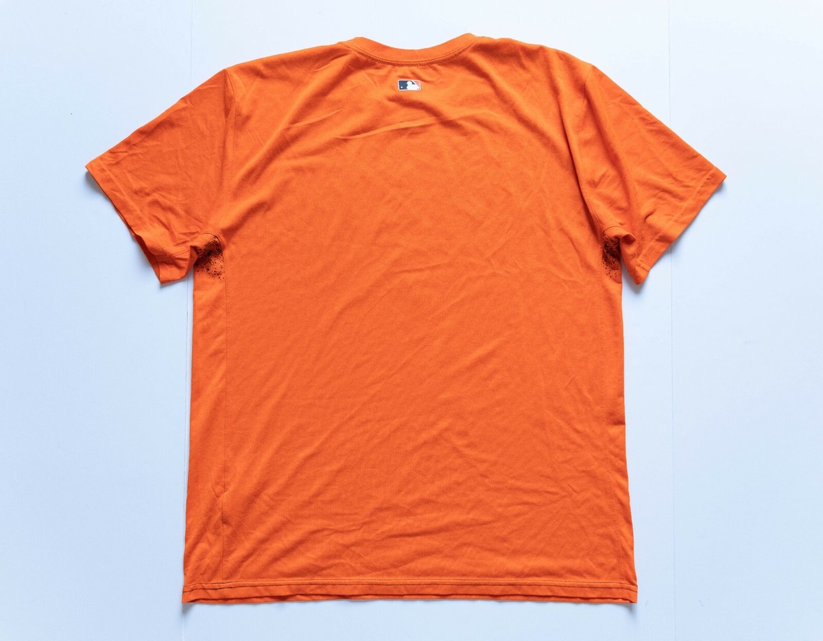 Nike Team San Francisco Giants Baseball Orange T-Shirt Men's Large