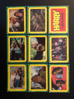 1987 Topps Harry And The Hendersons Set 77 +18/22 Stickers +