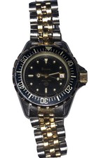Bulova Marine Star Date Navy Blue  Gold Tone Stainless Steel Women's Watch
