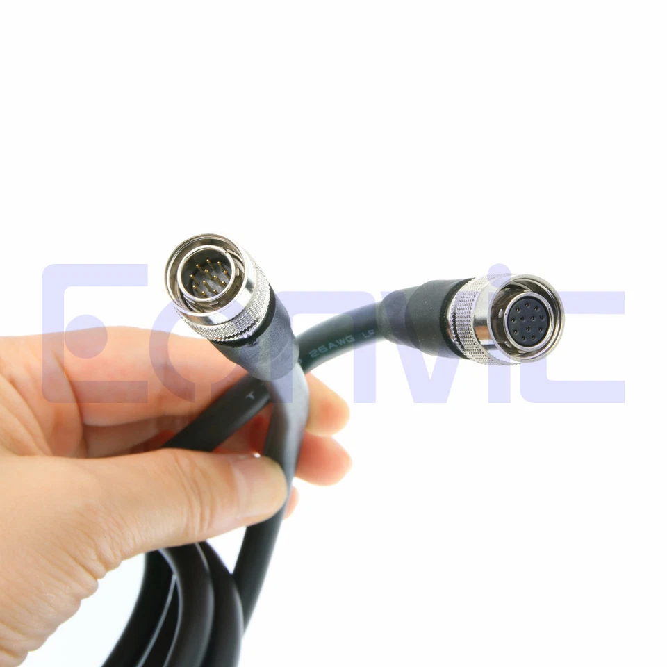 Sony CCD Camera CCXC-12P DXC-950 990 Cable 12 Pin Hirose Male to Female Flexible - Image 2 of 3