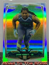 2014 Topps Chrome Silver Refractors Chargers Football Card #195 Jason Verrett