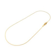 Vintageparts Zrób to sam Delikatny łańcuszek węża 0,8 mm ze stali nierdzewnej w kolorze złotym 40 cm