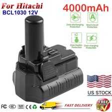 4.0Ah 10.8V/12V Li-ion Battery for Hitachi BCL1015 BCL1030 329369 329370 329371