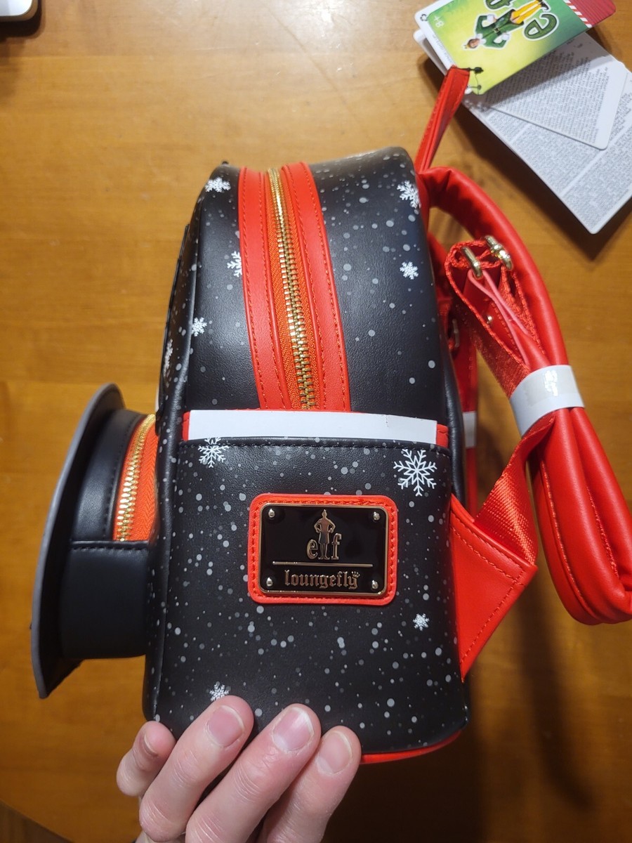 Loungefly Christmas Elf Clauometer Light Up Mini Backpack NEW Buddy Loungefly Christmas Elf Clauometer Light Up Mini Backpack  main image 4