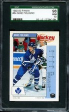 1992-93 PANINI 84 MIKE FOLIGNO SGC GEM 98 / 10 