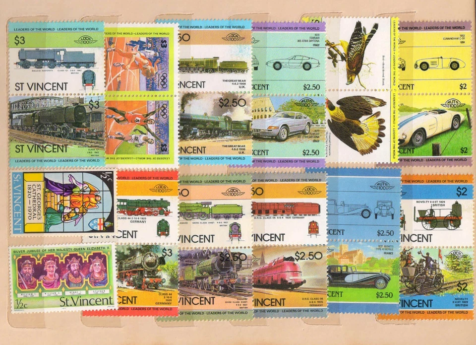 ST. VINCENT Mint Thematic Stamps-170 All Different-Football, Sports, Locomotive - Image 2 of 4