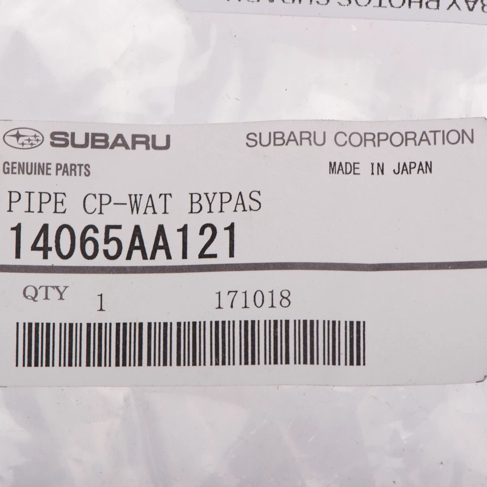 Оригинальный 1998-2004 Subaru водяной насос обход трубы Legacy Impreza SOHC новый 14065aa121 - Изображение 4 из 4