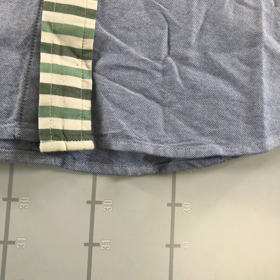 Band of Outsiders Button Down Shirt Mens M 2 Blue Contrast Button Placket Cotton - Image 2 of 4