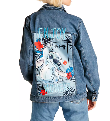 Disney DIsneyland Paris Lilo & Stitch Enjoy Every Moment Denim