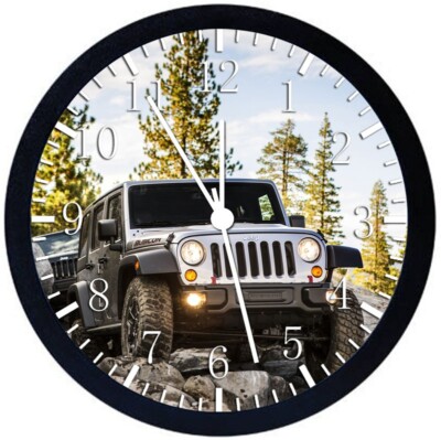 Wrangler Off Road Wall Clock 12'' Large Personalized option adding names E220