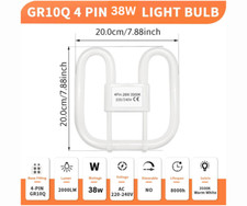 Eveready 4 PIN 38W GR10Q Light Fitting Bulb 2D D Tube Bathroom WC Toilet Ceiling