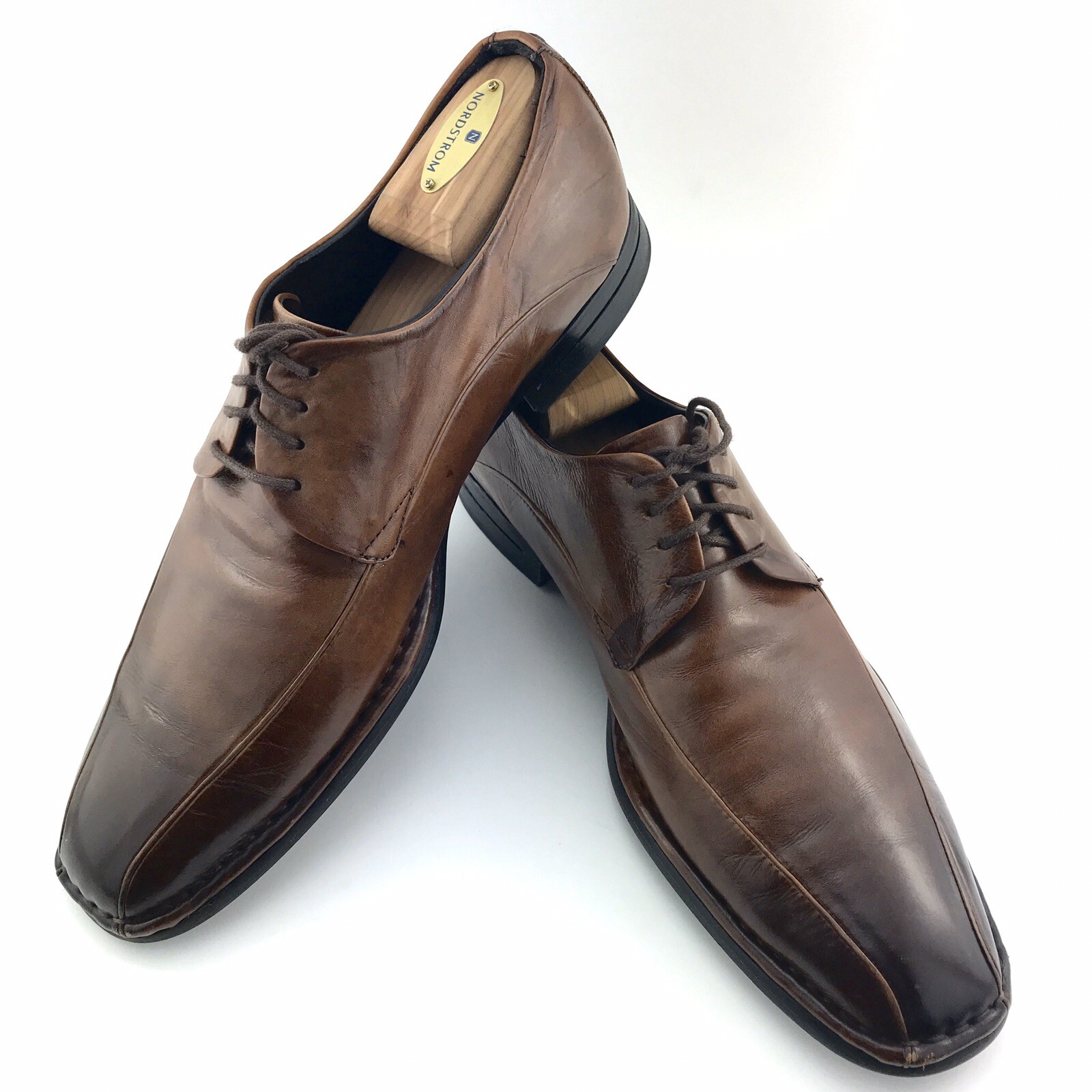 SAOLA Scarpe eleganti stringate Kenneth Cole New York da uomo 10 M in pelle marrone così certe
