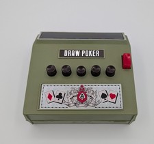 Vintage 1971 Waco Draw Poker Cordless Handheld Electronic Game Japan As-Is Green