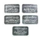 Lot 5 VINTAGE 1 Oz Silver Bars/Rounds Art Bars Collection Poured .999 *327