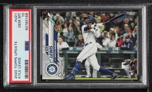 2020 Topps Update Rookie Debut Kyle Lewis #U-21 PSA 10 GEM MT Rookie RC