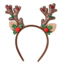 YNITSED Deer Antlers Headbands for Women Reindeer Antlers Headband Cute Deer