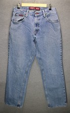 Vintage 90s Tommy Jeans Mens Light Wash Denim Straight Leg Jeans 31x32
