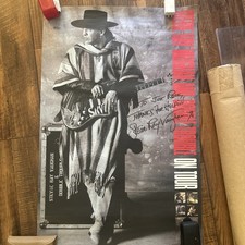 Stevie Ray Vaughan Signed Auto JSA Tour Poster