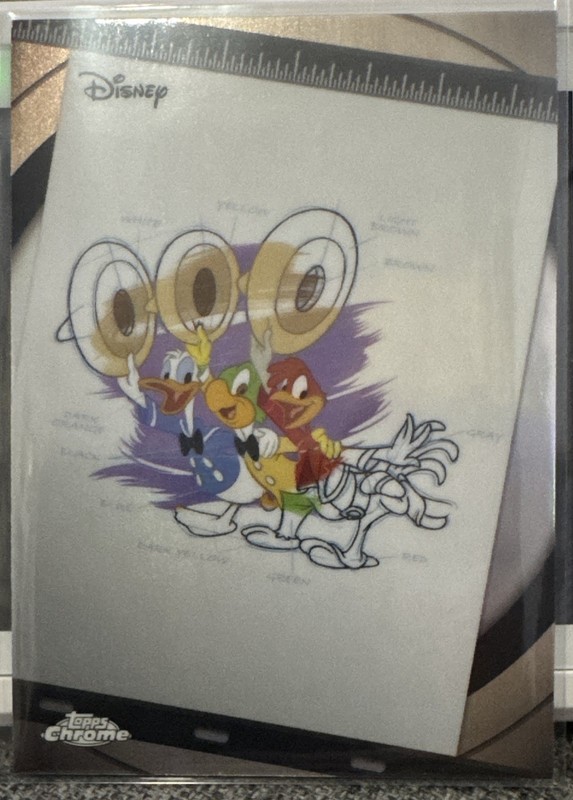 Topps 2026 Disney Chrome Ink and Paint The Three Caballeros I&P-6