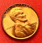 1955-P Lincoln Wheat Cent Penny GEM RED BU From an Original Bank Roll