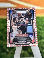 2023-24 Panini Prizm Monopoly Cade Cunningham Red Dice Prizm SSP #25 SD
