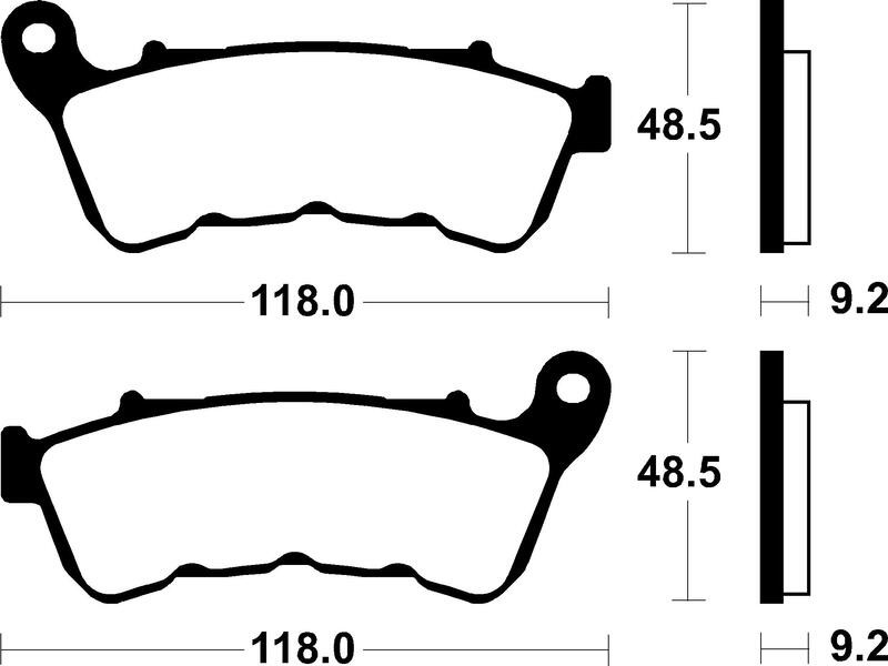 Plaquettes de frein TECHNIUM Performance MF434 à haute friction