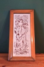 Moet & Chandon Champagne Vintage Advertising Picture Mirror Art Nouveau Style