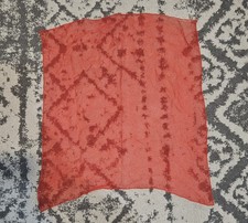 Vintage Red Chiffon Neck Hair Scarf 50s 60s Retro