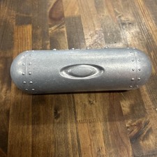 Oakley Aluminum Metal Vault Glasses Case Pill Torpedo Box 7" W/ Kids Sunglasses