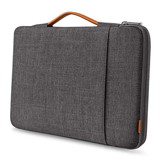 360° Protective Laptop Bag Case with Accessory Pocket, 13.3 Inch Dark gray