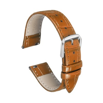 Uhrenarmband Echtleder 20mm für Quick Release, Farbe Kaffee