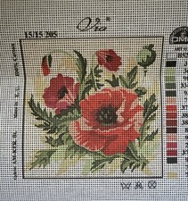 Via Printed Needlepoint Tapestry Gobelin Canvas Only 24x24 Cm