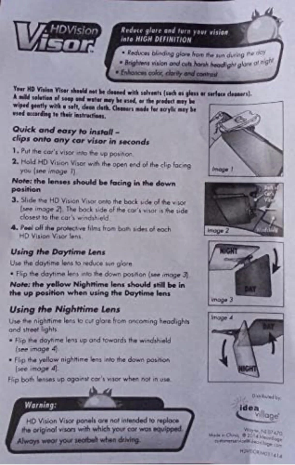 Car Sun Visor, HD Vision, Anti-Glare, Eye Shield Day & Night - A0125 - Image 4 of 4