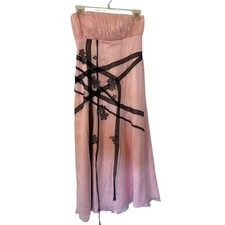 Silk Y2K Strapless Prom Dress Size 4