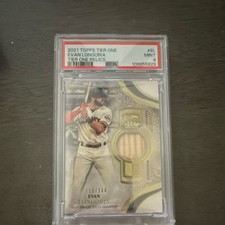 2021 Topps Tier One Evan Longoria Relic #T1R-EL PSA 9 San Francisco Giants /344