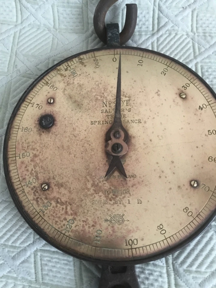grand peson ancien ressort no 20T Salter's spring balance - Photo 2/4