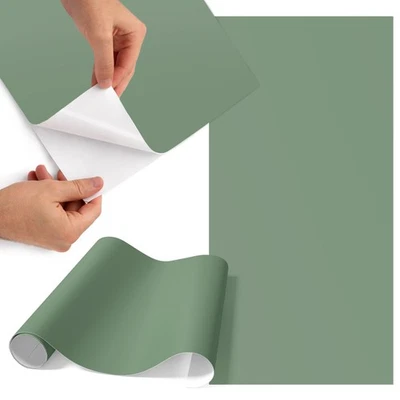 Selbstklebende Mattfolie Möbeldekor Innenraum Solid Green Modern Fresh 65x130 - Bild 1 von 4