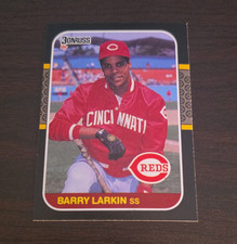 Donruss 1987 Barry Larkin #492 Cincinnati Reds Baseball Card Rookie Base Set. rookie card picture