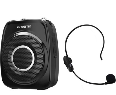 Wireless Voice Amplifier for Teachers with 2 Microphone,20W 2500mAh,Wo