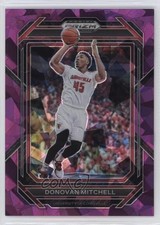 2023-24 Panini Prizm Draft Picks Purple Ice 142/149 Donovan Mitchell #66 01uy