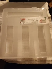 Food Storage Bags Dispenser, 4-Slot, Plastic Sandwich Bag Organizer Target 12”